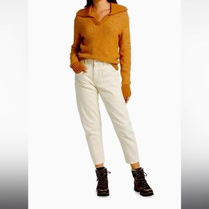 Veronica beard Charlie barrel cream pants